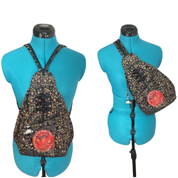 Rampage Y2K Colorful Oriental Backpack or Satchel - Picture 1 of 8